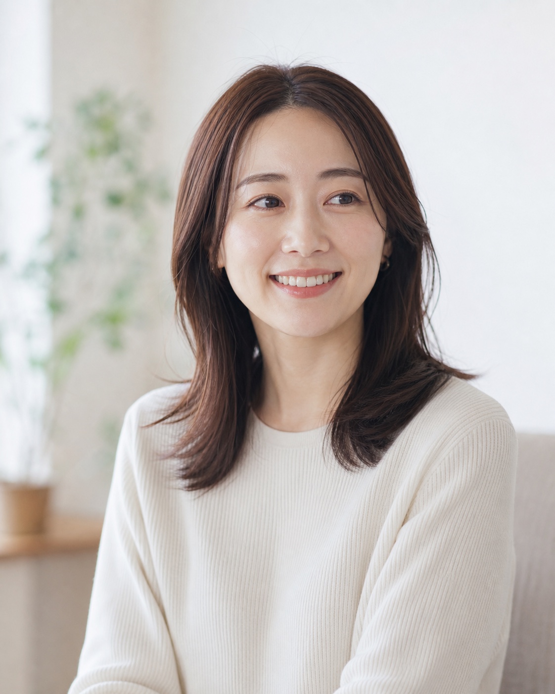 穏やかに微笑む患者さんのイメージ